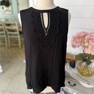 Elegant Black Sleeveless Top